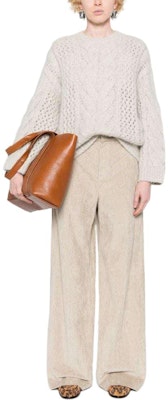 (W) Brunello Cucinelli SS24 淺灰色圓領針織套頭毛衣。 MDU336110-C9610 Lookbook (W) Brunello Cucinelli SS24 淺灰色圓領針織套頭毛衣。 MDU336110-C9610
