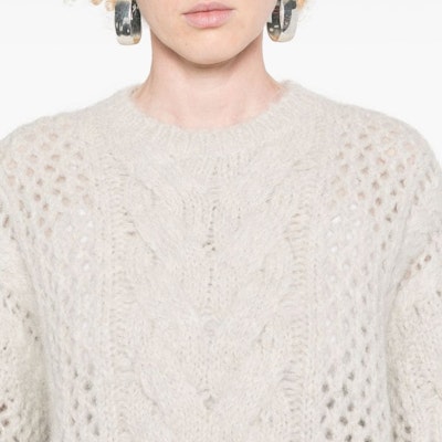 (W) Brunello Cucinelli SS24 淺灰色圓領針織套頭毛衣。 MDU336110-C9610 Details for (W) Brunello Cucinelli SS24 淺灰色圓領針織套頭毛衣。 MDU336110-C9610