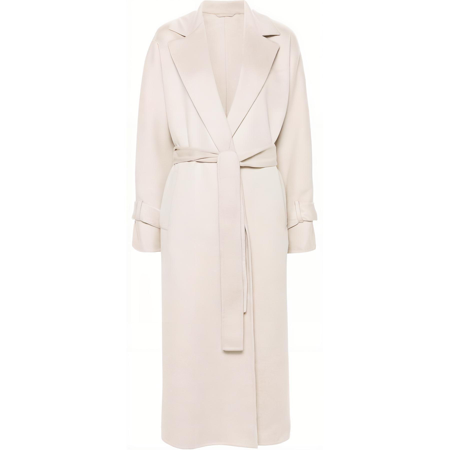 (Women) Brunello Cucinelli SS24  Light Grey Long Sleeve Casual Coat with Collar. MD5039797-C075