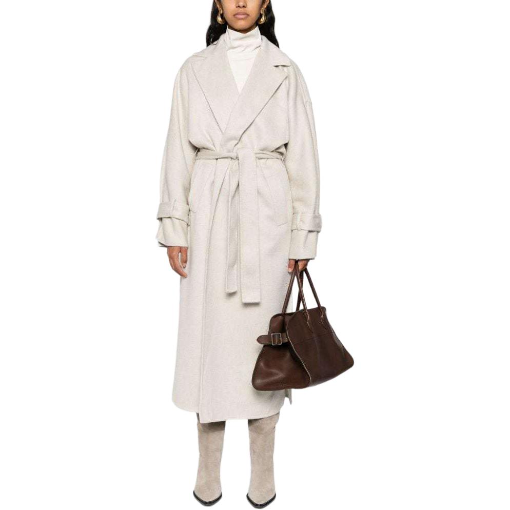 Lookbook (W) Brunello Cucinelli SS24 淺灰色長袖翻領休閒外套 MD5039797-C075