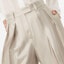 Details for (W) Brunello Cucinelli SS24 抽褶寬褲 淺米色休閒長褲 MA768P8512-C5204