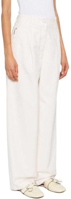 (W) Brunello Cucinelli SS24 白色寬鬆錐形褶飾牛仔褲 MPH43P5918-C8739 Purchase (W) Brunello Cucinelli SS24 白色寬鬆錐形褶飾牛仔褲 MPH43P5918-C8739