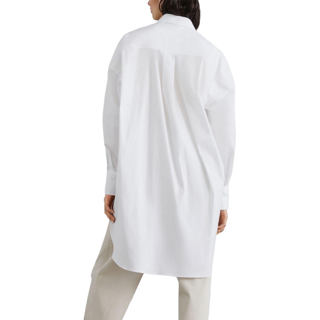 Purchase (W) 브루넬로 쿠치넬리 SS24 체인 디테일 화이트 롱슬리브 셔츠 M0091ML916-C159