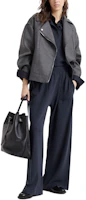 Purchase (W) Brunello Cucinelli SS24 花卉刺繡羊絨羅紋針織衫 女款 午夜藍 M12140505C-7186