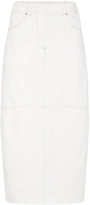 (W) Brunello Cucinelli SS24 高腰中長牛仔裙 女士淺米色 M0H43G3577-C600 Order (W) Brunello Cucinelli SS24 高腰中長牛仔裙 女士淺米色 M0H43G3577-C600