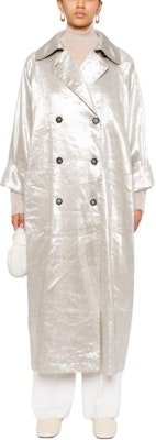 (W) Brunello Cucinelli SS24 金屬感寬鬆長袖風衣 女士銀色外套 ML1559794-C281 Lookbook (W) Brunello Cucinelli SS24 金屬感寬鬆長袖風衣 女士銀色外套 ML1559794-C281
