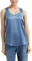 (Women) Brunello Cucinelli Stretch Silk Satin Scoop Neck Tank Top M0C59E0600-C2641 (Women) Brunello Cucinelli Stretch Silk Satin Scoop Neck Tank Top M0C59E0600-C2641