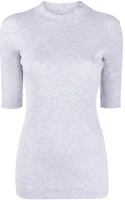 Order (W) Brunello Cucinelli 女款灰色針織圓領短袖T恤 SS23 MH990BM114-C137