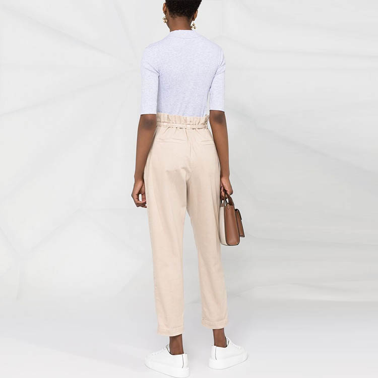 Shop (W) Brunello Cucinelli 女款灰色針織圓領短袖T恤 SS23 MH990BM114-C137