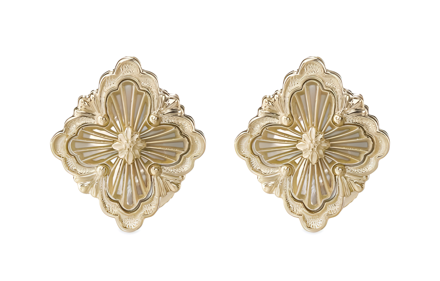 (Women) BUCCELLATI 18K Gold Earrings for Women - Solid Color Design Gold JAUEAR017810