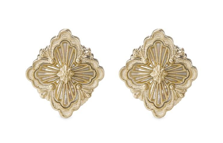 Order (W) BUCCELLATI 18K金耳環 女款 - 純色設計金耳環 JAUEAR017810