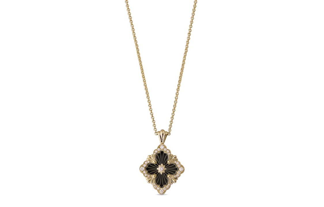 Order (W) BUCCELLATI 18K金黑瑪瑙鑽石項鍊 - 金色 女款項鍊 JAUPEN022298