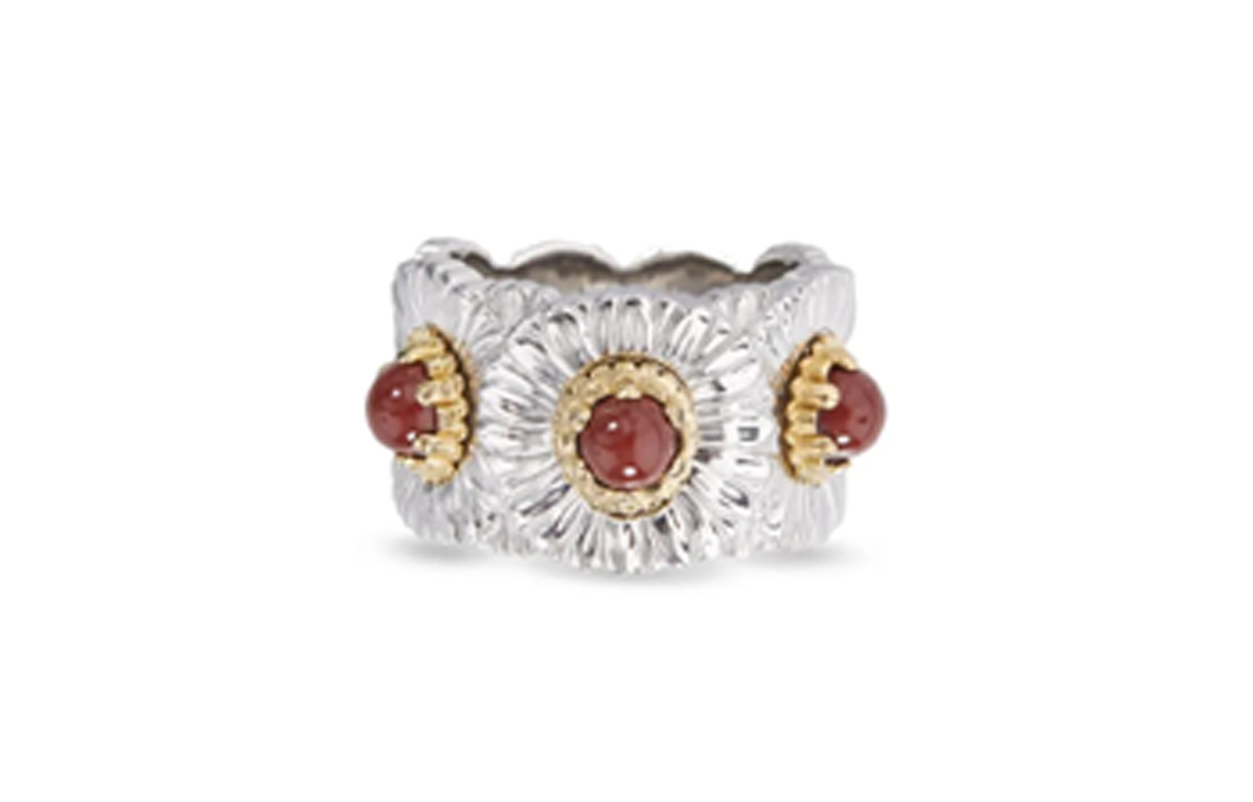 Order (W) BUCCELLATI Blossoms Daisy 925銀戒指. JAGETE022052