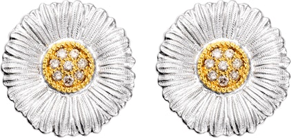 (Women) Buccellati BLOSSOMS Daisy Silver Diamond Earrings Large 2.5cm JAGEAR012313 (Women) Buccellati BLOSSOMS Daisy Silver Diamond Earrings Large 2.5cm JAGEAR012313
