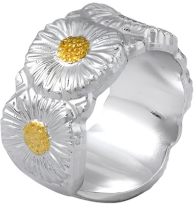 (W) BUCCELLATI Blossoms Daisy 銀鍍金戒指 女士款 - 銀色 JAGETE012387 Buy (W) BUCCELLATI Blossoms Daisy 銀鍍金戒指 女士款 - 銀色 JAGETE012387