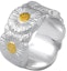 Buy (W) BUCCELLATI Blossoms Daisy 銀鍍金戒指 女士款 - 銀色 JAGETE012387
