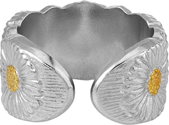 (W) BUCCELLATI Blossoms Daisy 銀鍍金戒指 女士款 - 銀色 JAGETE012387 Shop (W) BUCCELLATI Blossoms Daisy 銀鍍金戒指 女士款 - 銀色 JAGETE012387