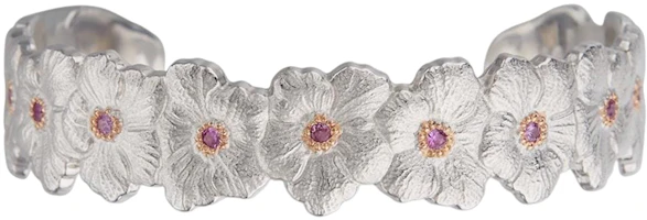 Order (W) Buccellati Blossoms Gardenia 銀嵌藍寶石窄版手環 銀色. JAGBRA015803