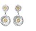 Buy (W) Buccellati BLOSSOMS 小款雙層雛菊銀鍍金女性耳環 JAGEAR012328