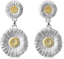 Order (Women) Buccellati BLOSSOMS Small Double Daisy Silver Gilded Earrings for Women. JAGEAR012328