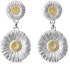 Order (W) Buccellati BLOSSOMS 小款雙層雛菊銀鍍金女性耳環 JAGEAR012328