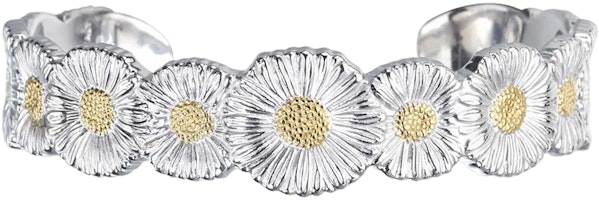 (Women) BUCCELLATI Daisy Narrow 925 Silver Gold-Plated Bracelet for Women. JAGBRA013552 (Women) BUCCELLATI Daisy Narrow 925 Silver Gold-Plated Bracelet for Women. JAGBRA013552