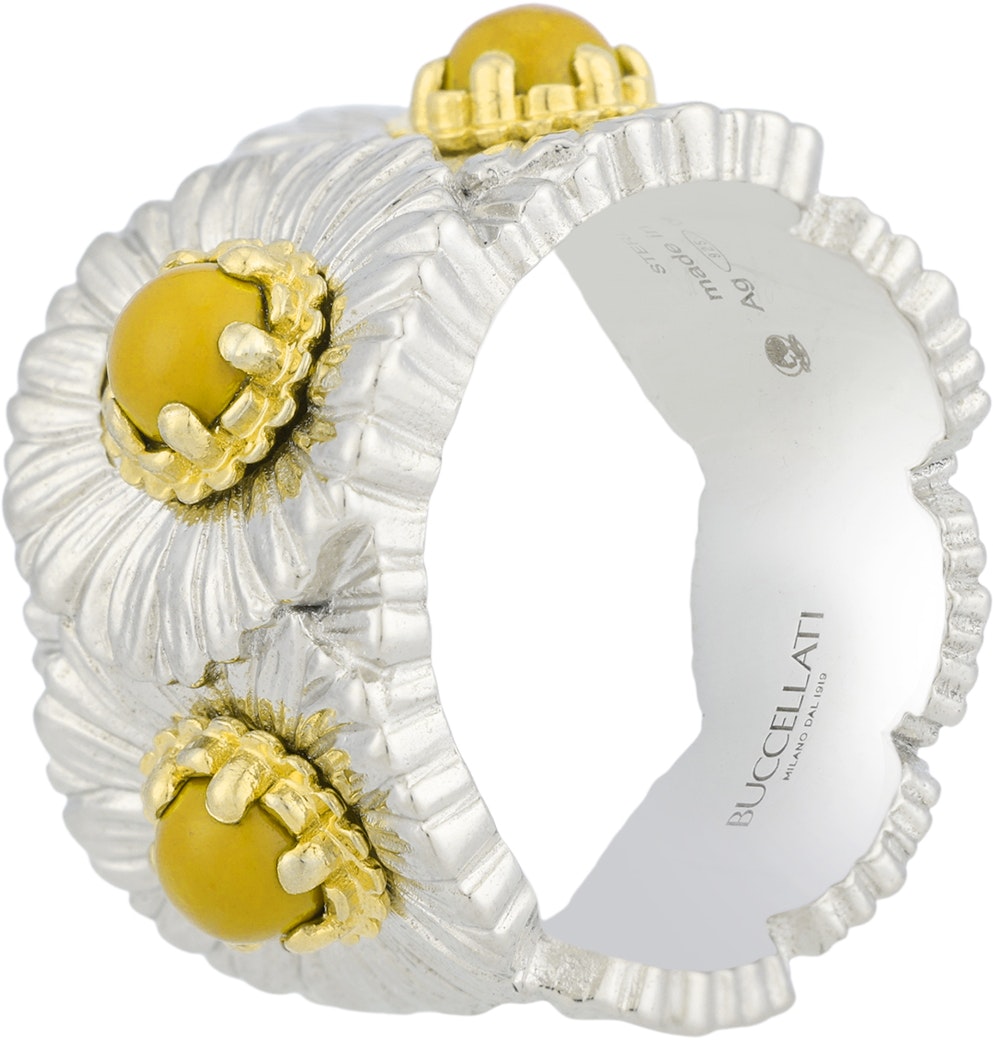 women-buccellati-daisy-silver-agate-ring-for-women-silver-yellow-jagete-021267