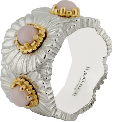 (W) BUCCELLATI Daisy 銀色925純銀Opal戒指 JAGETE021325 Buy (W) BUCCELLATI Daisy 銀色925純銀Opal戒指 JAGETE021325