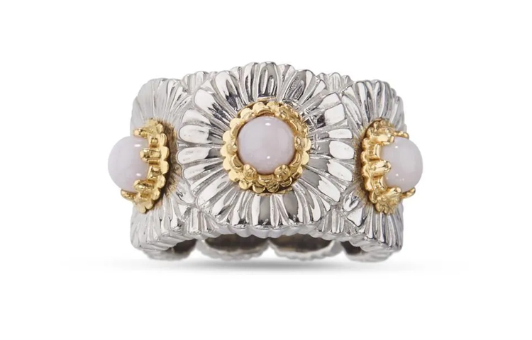 Lookbook (W) BUCCELLATI Daisy 銀色925純銀Opal戒指 JAGETE021325