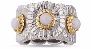 Lookbook (Women) BUCCELLATI Daisy Silver Opal 925 Sterling Silver Ring JAGETE021325
