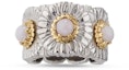 Lookbook (W) BUCCELLATI Daisy 銀色925純銀Opal戒指 JAGETE021325