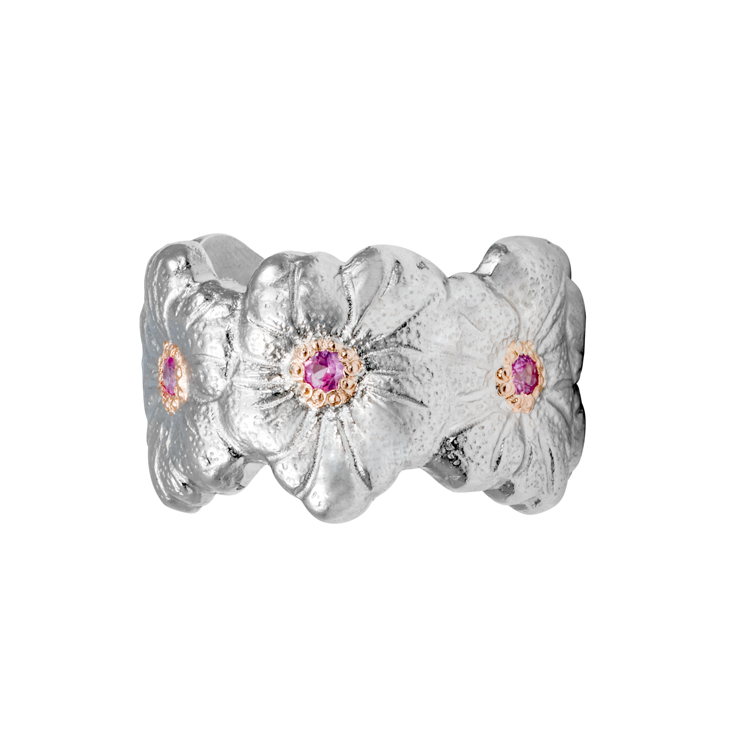 Order (W) Buccellati Gardenia 銀鑽粉鑽925銀鍍金戒指 女款. JAGETE015241