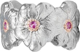 Order (W) Buccellati Gardenia 銀鑽粉鑽925銀鍍金戒指 女款. JAGETE015241