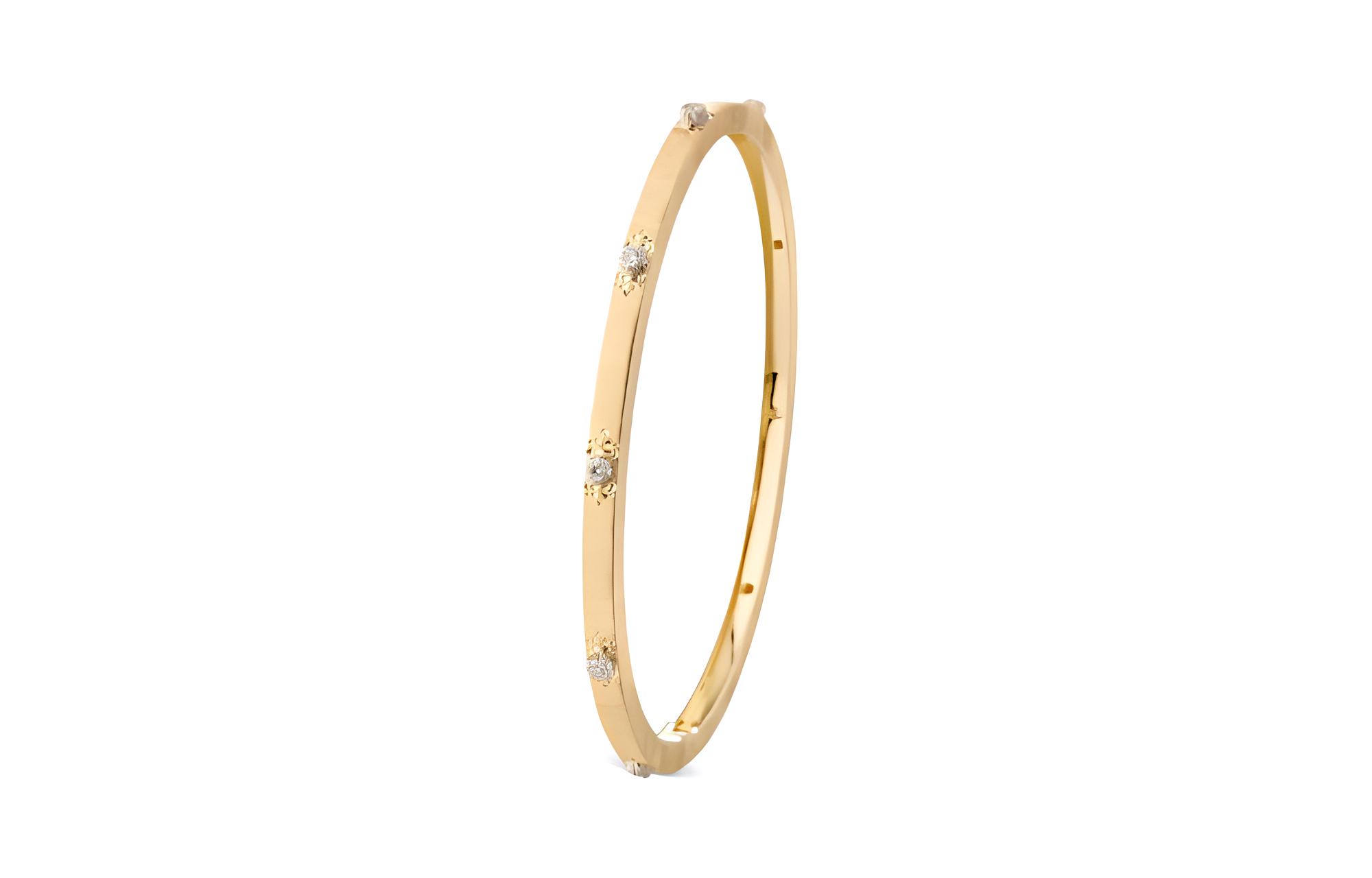 (Women) BUCCELLATI Macri Classica 18K Gold  Bracelet - Gold. JAUBRA014996