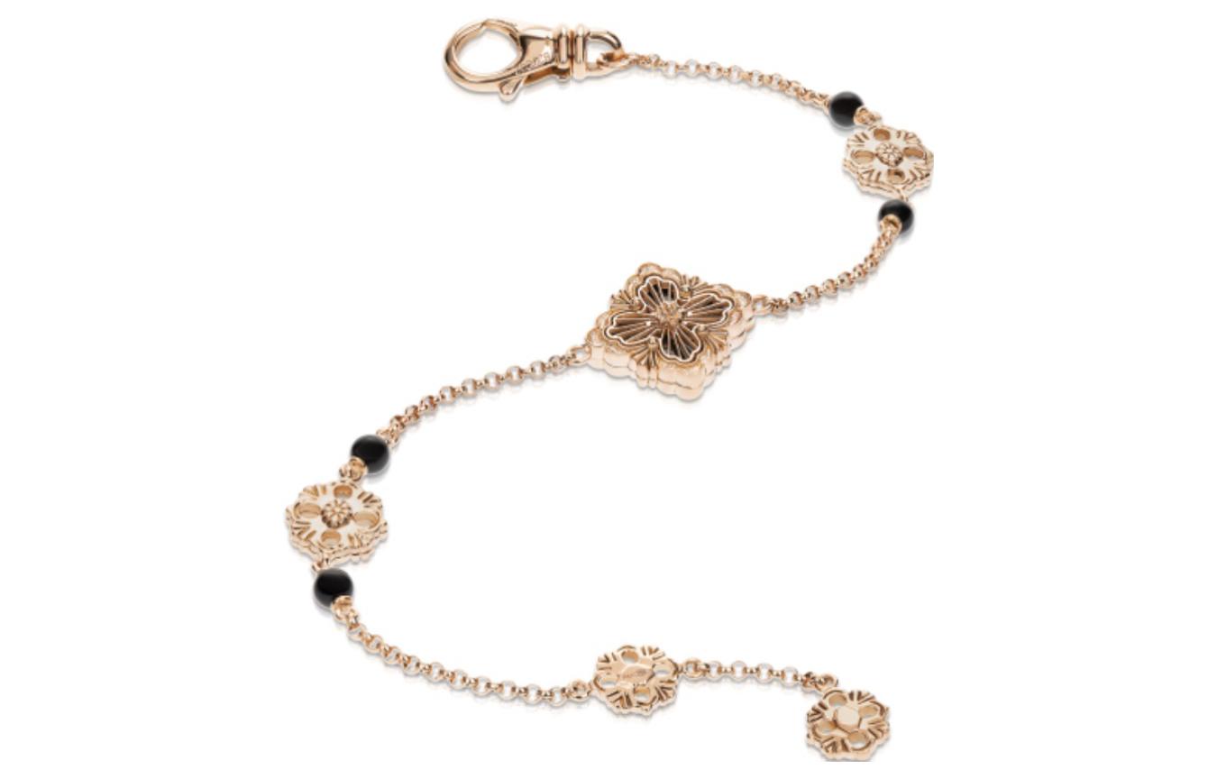 Order (W) BUCCELLATI Opera 18K玫瑰金瑪瑙項鍊手鍊 女士專屬配飾 jaubra018241