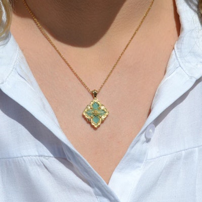 (W) BUCCELLATI Opera 吊墜項鍊 18K 金 女款 - 金色. JAUPEN021697 Lookbook (W) BUCCELLATI Opera 吊墜項鍊 18K 金 女款 - 金色. JAUPEN021697