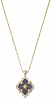 Order (W) BUCCELLATI Opera Tulle 18K金琺瑯藍色大型項鍊 女士配飾 JAUPEN017977