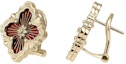 Shop (W) Buccellati OPERA Tulle 18K金琺瑯大耳環 女款 - 紅色 JAUEARO14931