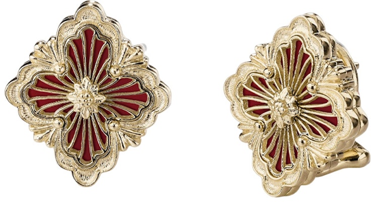 (W) Buccellati Opera Tulle 18K 金紅琺瑯女款耳環 JAUEAR014931 Order (W) Buccellati Opera Tulle 18K 金紅琺瑯女款耳環 JAUEAR014931