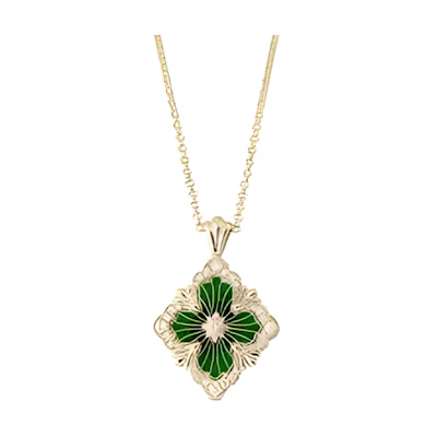 (Women) BUCCELLATI Opera Tulle Enamel Fashion Necklace for Women JAUPEN018009
