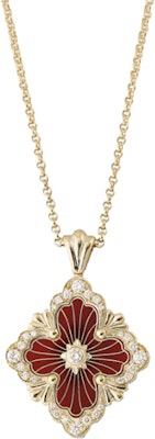 (W) BUCCELLATI Opera Tulle 大型18K金紅色琺瑯吊墜項鍊 女款 JAUPEN018007 Buy (W) BUCCELLATI Opera Tulle 大型18K金紅色琺瑯吊墜項鍊 女款 JAUPEN018007