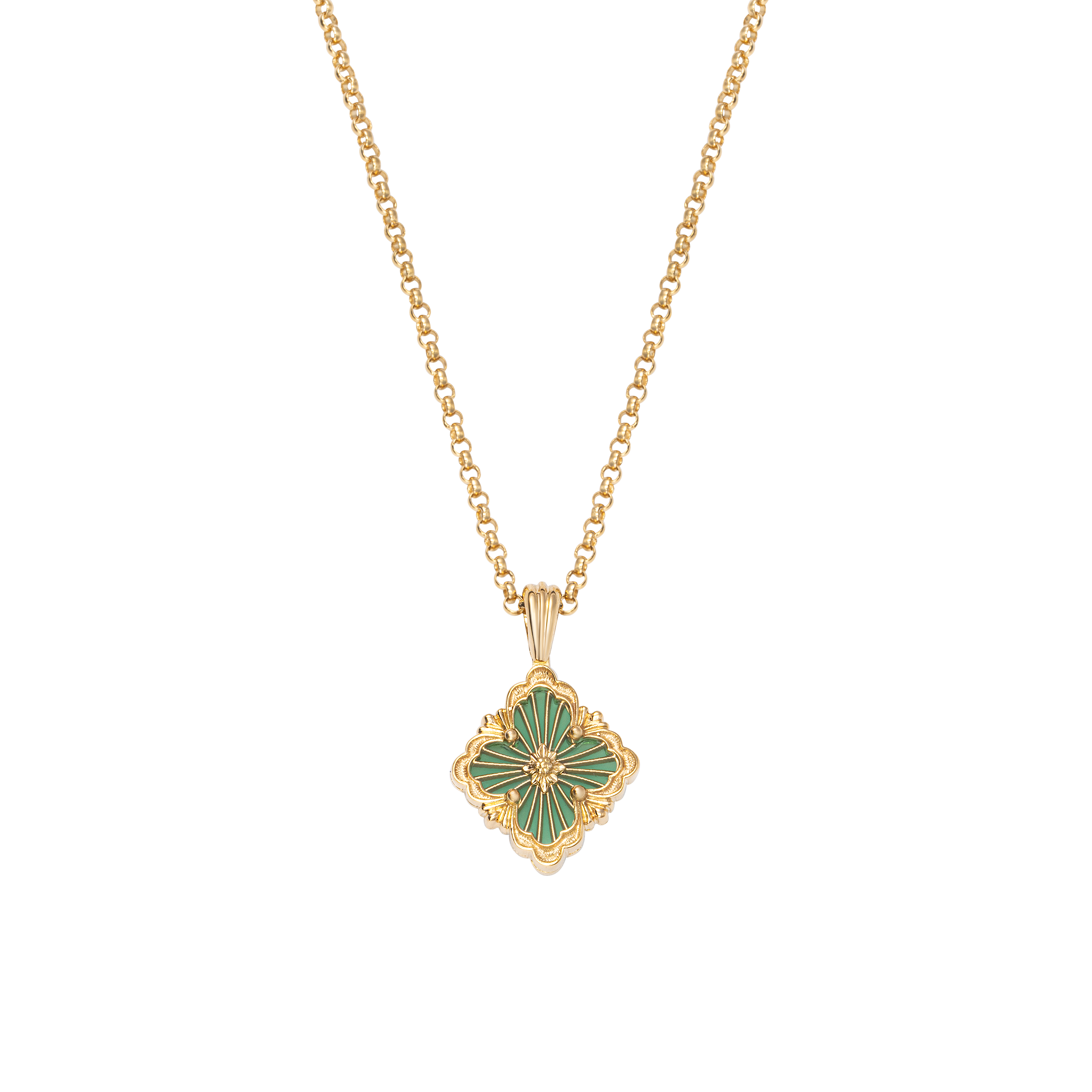 Order (W) BUCCELLATI Opera Tulle 小型吊墜 18K金項鍊 女款配飾 JAUPEN017821