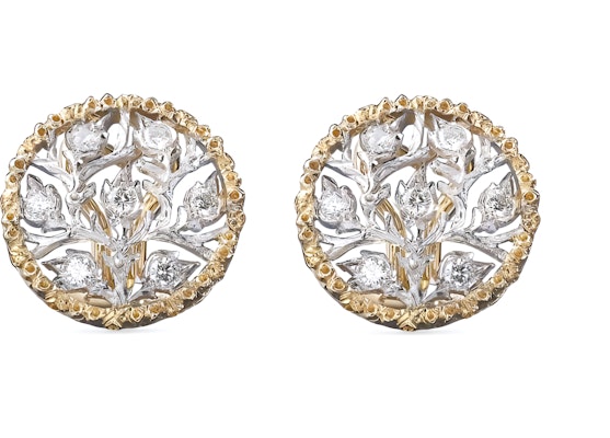 (W) Buccellati Ramage 鑽石鏤空金鉑金耳環 女款 JAUEAR009037 Buy (W) Buccellati Ramage 鑽石鏤空金鉑金耳環 女款 JAUEAR009037