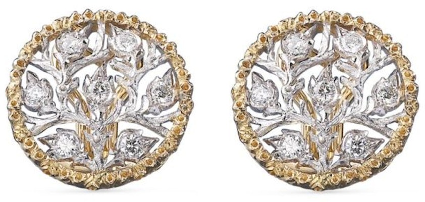 (W) Buccellati Ramage 鑽石鏤空金鉑金耳環 女款 JAUEAR009037 Order (W) Buccellati Ramage 鑽石鏤空金鉑金耳環 女款 JAUEAR009037