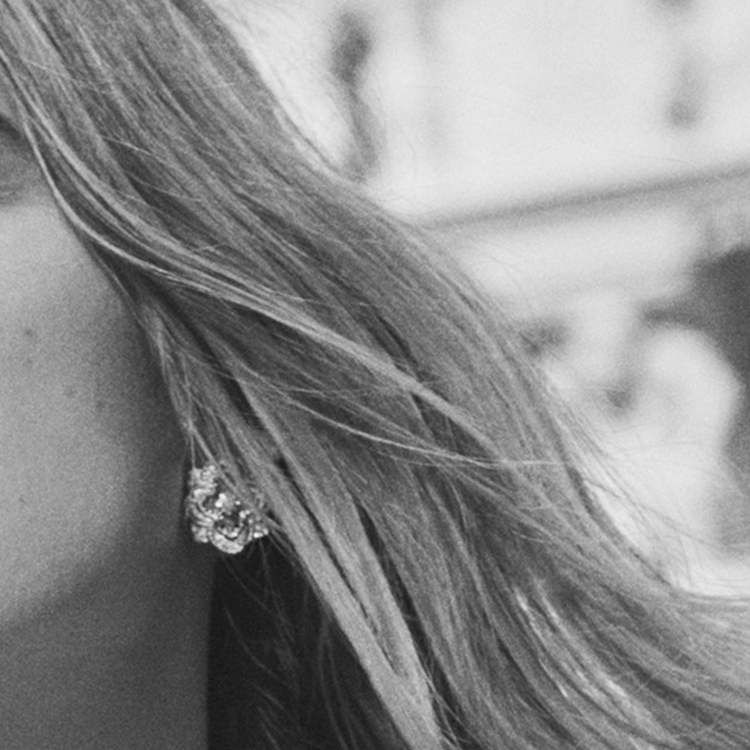 Shop (W) BUCCELLATI 玫瑰金扇形縞瑪瑙耳環 女款 JAUEAR017808