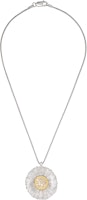 (Women) BUCCELLATI Single Daisy Necklace in Silver, Gold Plated, 925 Silver, Diamond. JAGPEN012352 (Women) BUCCELLATI Single Daisy Necklace in Silver, Gold Plated, 925 Silver, Diamond. JAGPEN012352