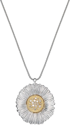 (W) BUCCELLATI 單朵雛菊項鍊- 銀, 鍍金, 925 純銀, 鑽石 JAGPEN012352 Lookbook (W) BUCCELLATI 單朵雛菊項鍊- 銀, 鍍金, 925 純銀, 鑽石 JAGPEN012352