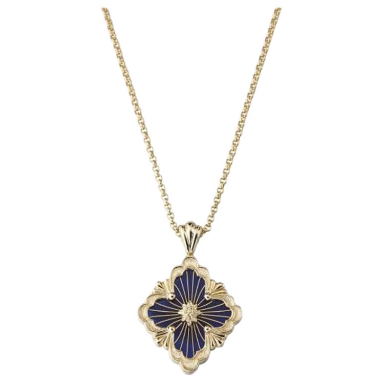 (Women) BUCCELLATI Tulle Collection Large 18K Gold Enamel Necklace for Women. JAUPENO17977