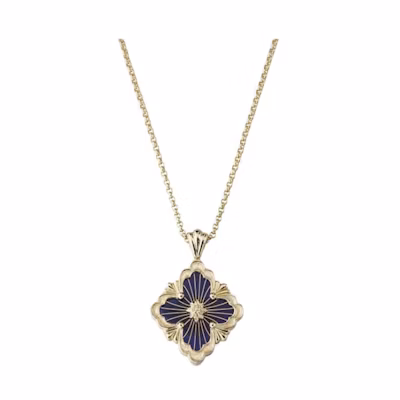 (Women) BUCCELLATI Tulle Collection Large 18K Gold Enamel Necklace for Women. JAUPENO17977