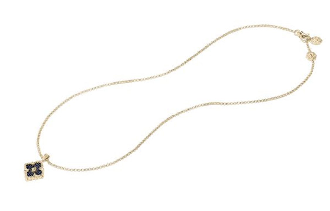 Lookbook (W) BUCCELLATI Tulle系列大型18K金琺瑯項鍊女士專用。 JAUPENO17977